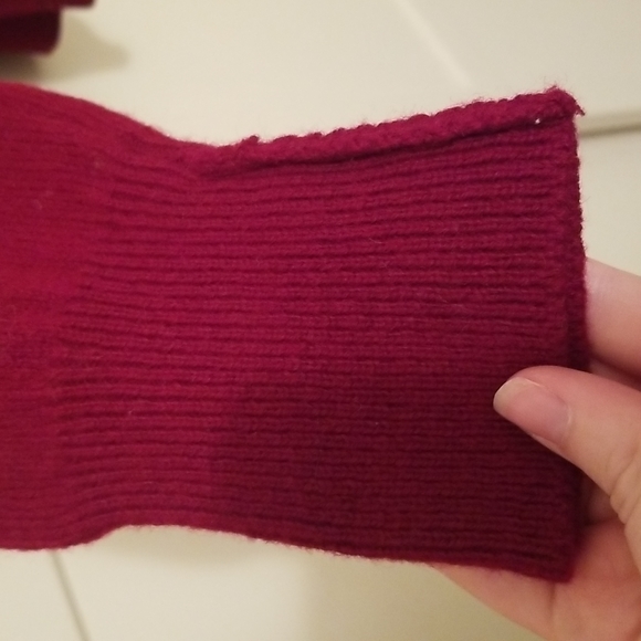 Moffat Weavers Red Knit Wool Sweatshirt 1X - Picture 4 of 7